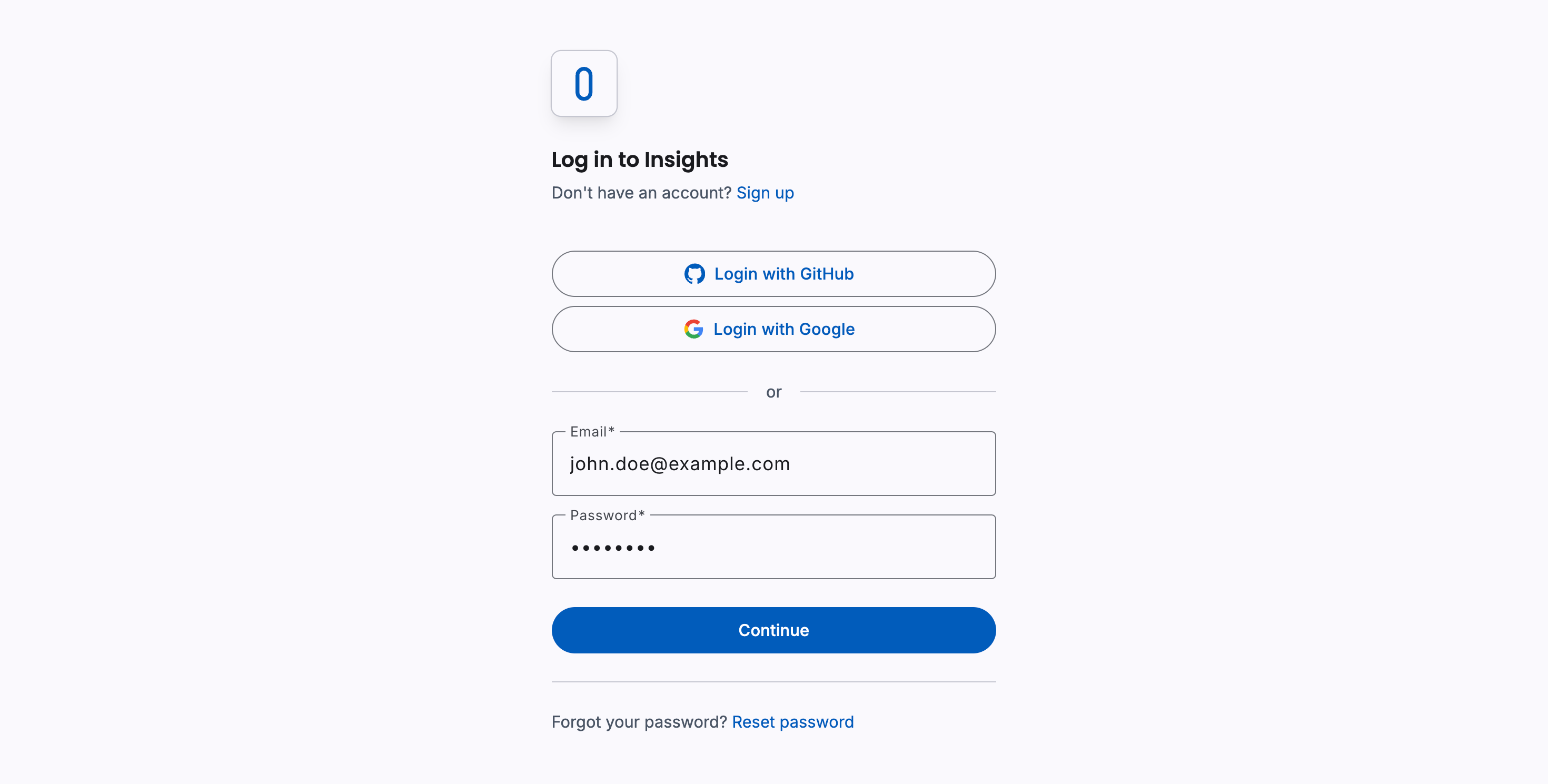 Login management